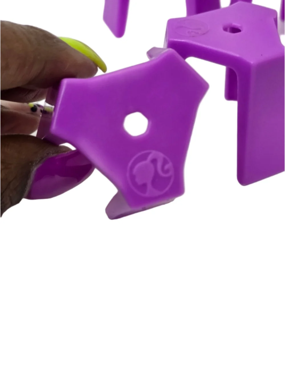 Barbie Club Chelsea Doll Accessory Purple Plastic Corner Guards Set of 4
